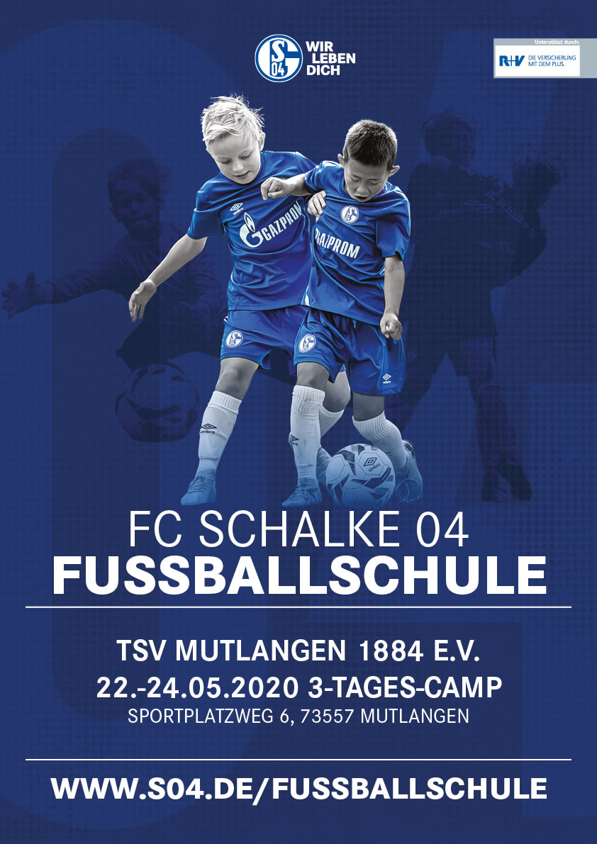 Foto: Plakat Fußballschule Schalke04